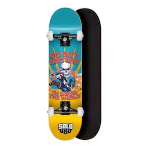 Skate Montado Profissional Solo Decks Serie Music Amarelo Ga