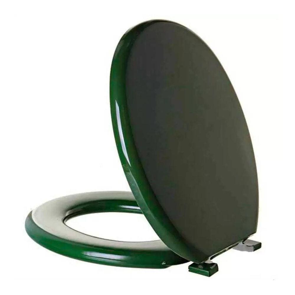 Assento Sanitário Oval Almofadado Tpk/As Verde Astra