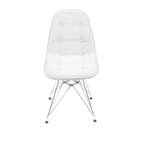 Cadeira DKR Base Cromada Botonê OR Design Branco