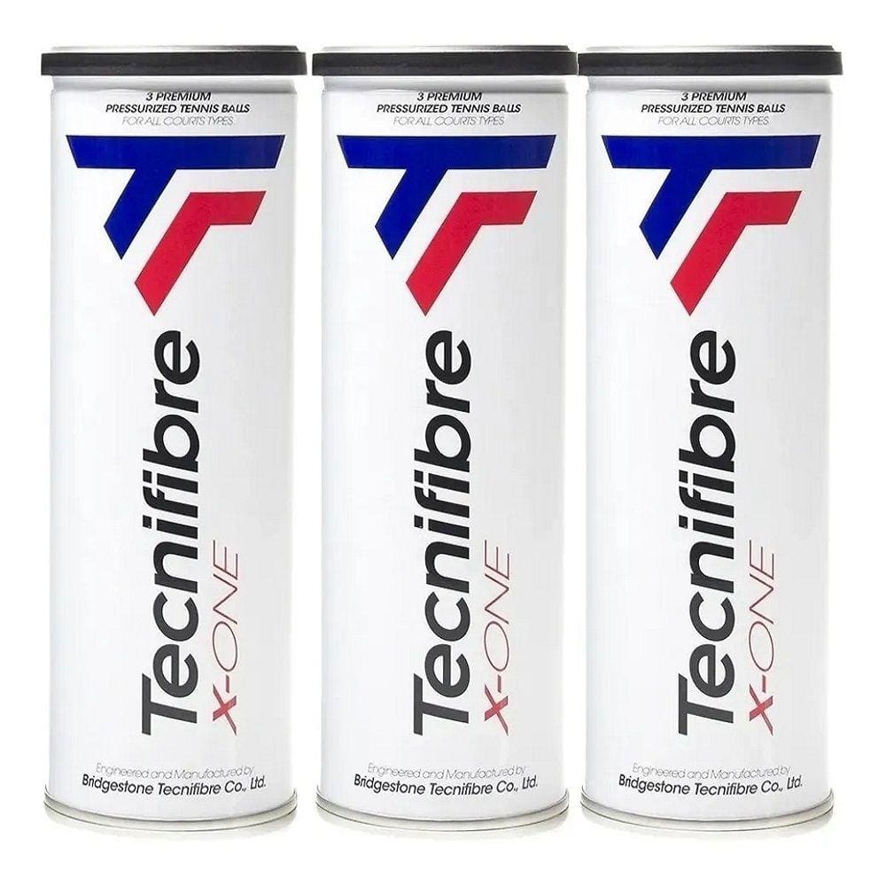 Bola de Tênis Tecnifibre X-One Pack Com 03 Tubos