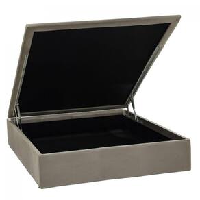 Base Baú Physical Camurça Casal 138x188x39cm Ortobom Bege