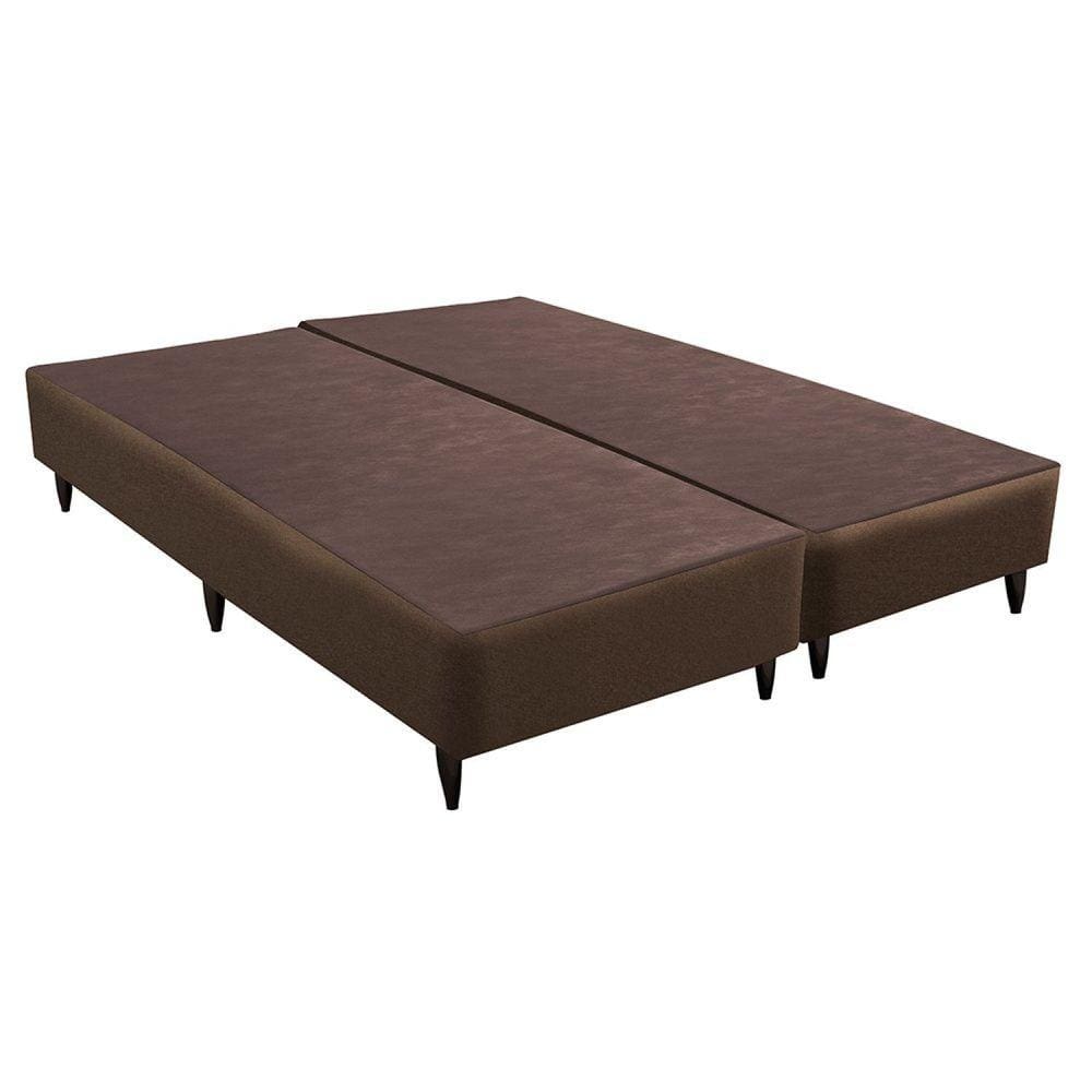 Base Sommier Linho Queen 158x198x23cm Ortobom Marrom
