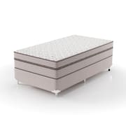 Cama Box Solteirão 108x198x63cm Molas Ensacadas Sonhare Montreal Bege