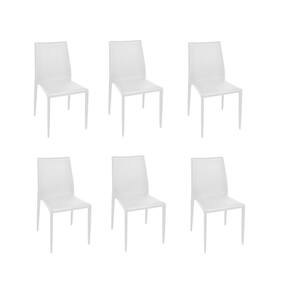 Conjunto 6 Cadeiras Amanda PVC Rivatti Móveis Branco
