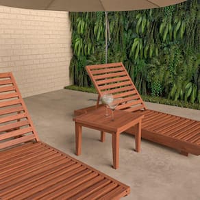 Conjunto 3 Espreguiçadeiras Roma Cedro Rosa Madeira