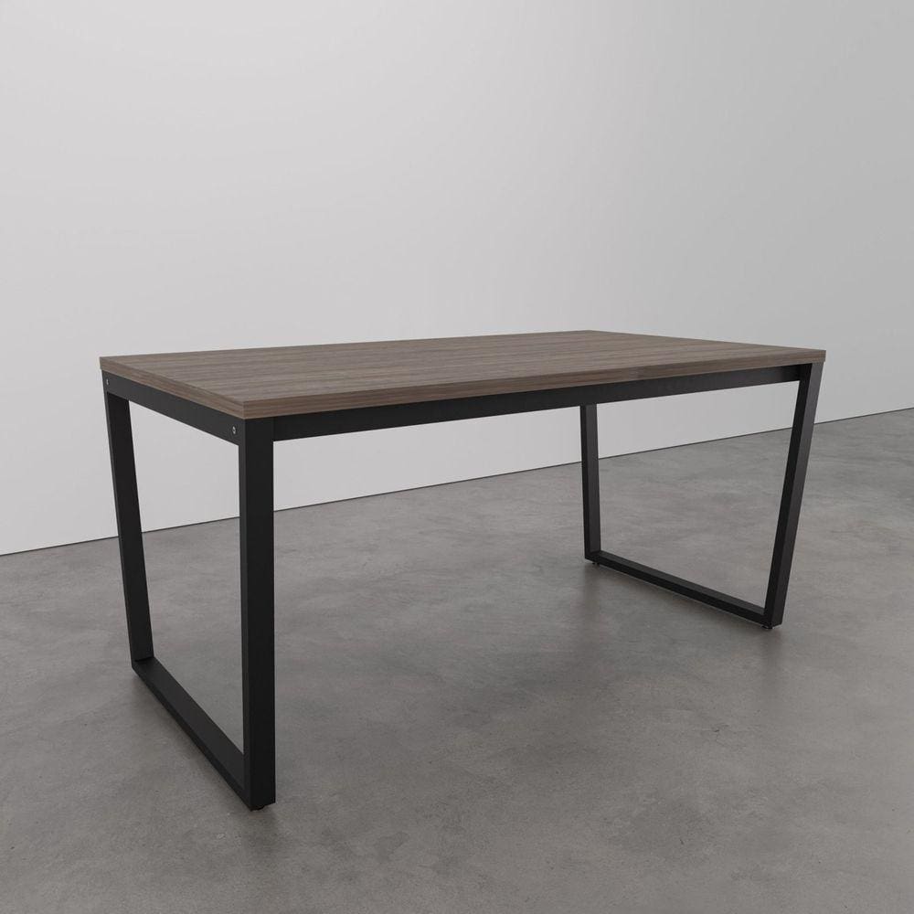 Mesa de Jantar 180x90cm Estilo Industrial Concept CabeCasa MadeiraMadeira Ameixa Negra/Preto