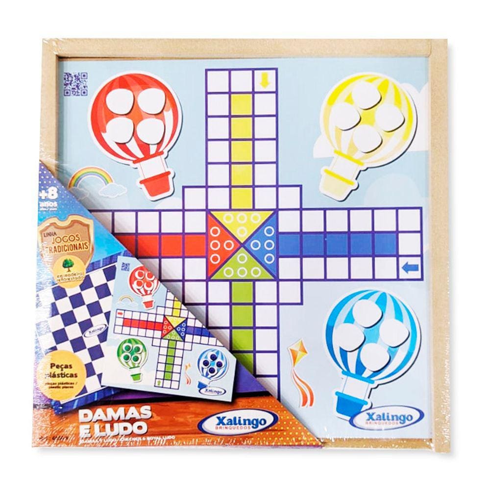 JOGO LUDO XALINGO TRIDIMENSIONAL