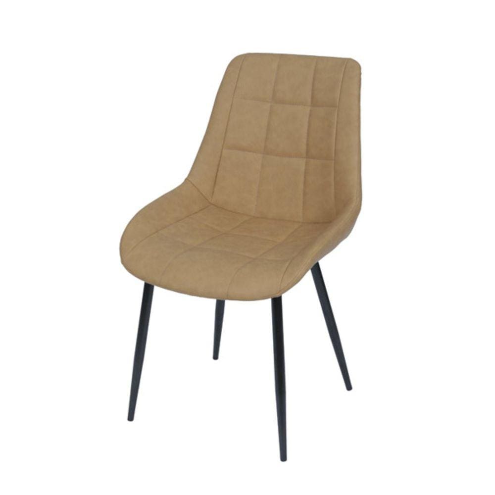 Cadeira Estofada Dana OR Design Caramelo