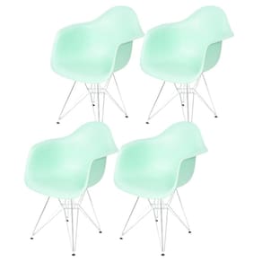 Kit 4 Poltronas Com Braço Base Cromada Eames Dkr OR Design Tiffany