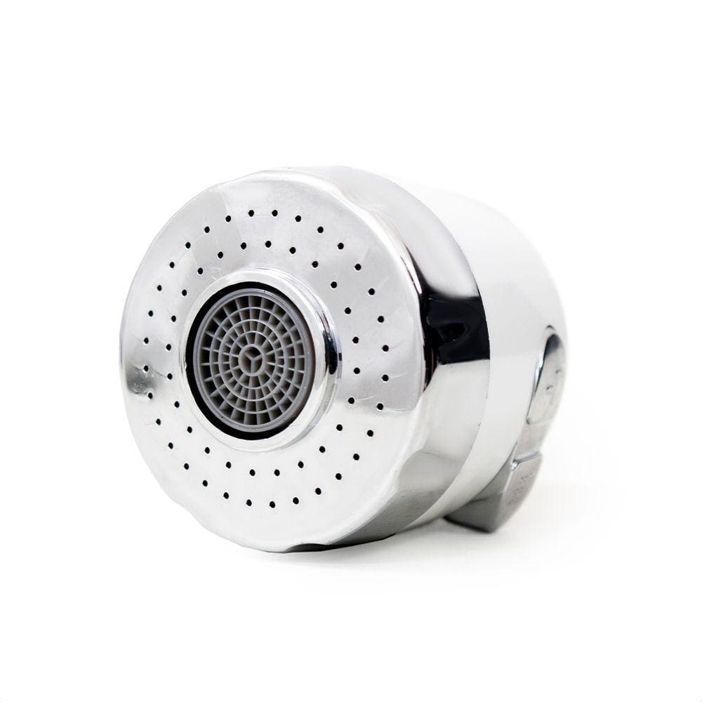 Bico Arejador Duplo Jato Abs Branco/ Cromado P/ Bica Gourmet