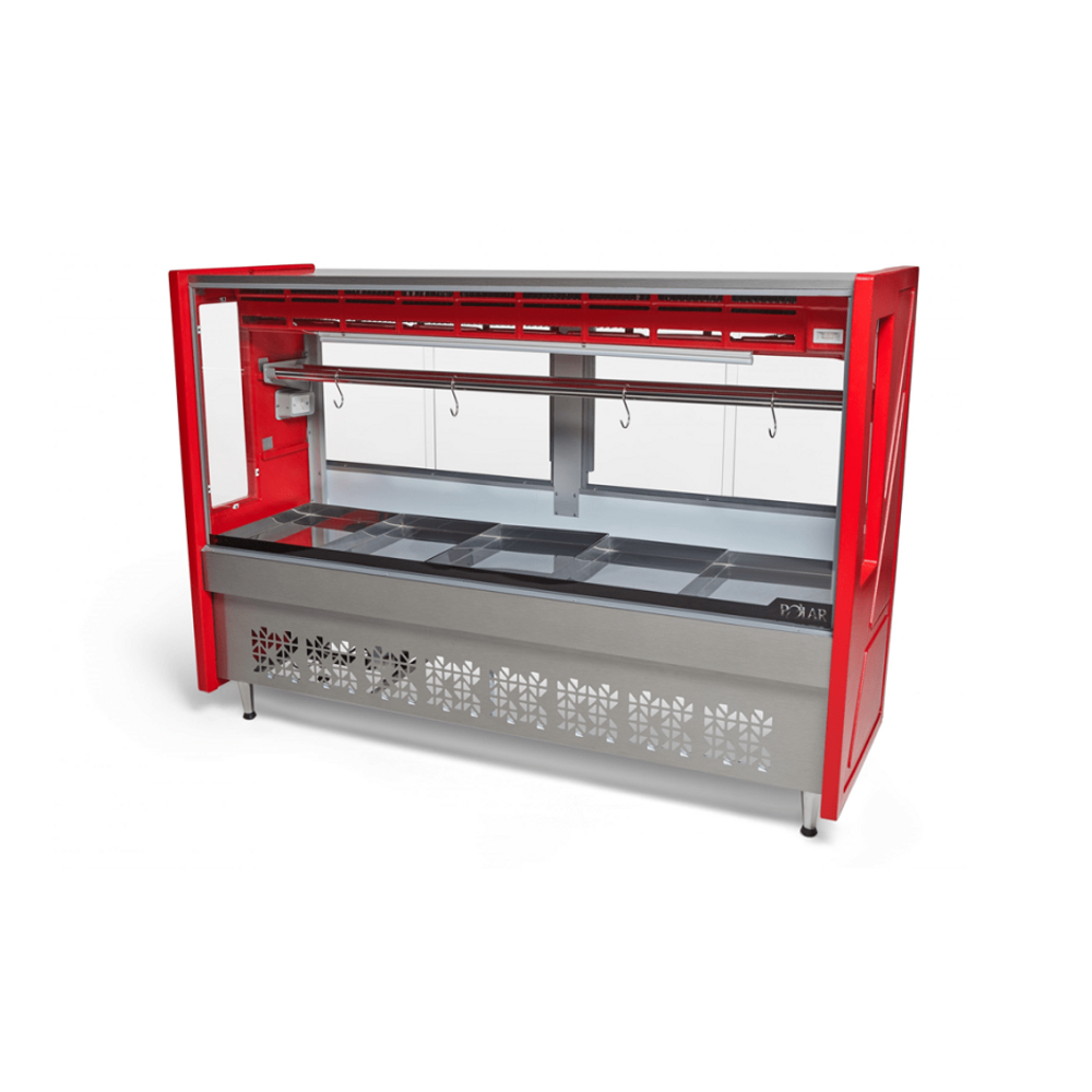 Balcão de Açougue 1,75M Polar Vermelho Standard Platinum PECS 220v