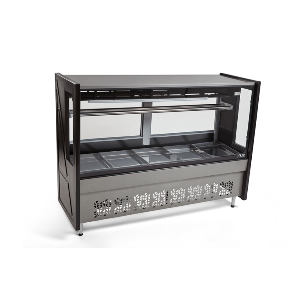 Balcão de Açougue 1,5M Polar Preto Standard Platinum PECS 127v