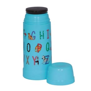 Garrafa Térmica Infantil 300Ml Azul Alfabeto Mor