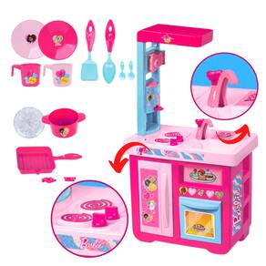 Kit Barbie Cozinha Mestre Cuca Luva + Touca + Avental Jogo Cor