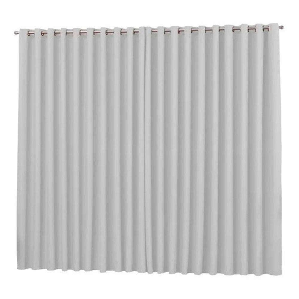 cortina para sala quarto tecido blackout branco 2,60x1,80