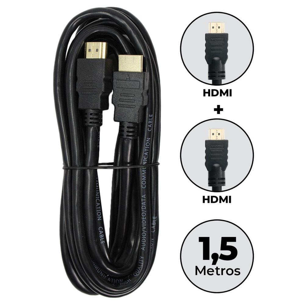 Cabo Hdmi 1,5m Resistente Tv Dvd Home Video Game Conversor