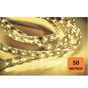 Fita LED 5W 60 LEDs caixa com 50 metros 127V IP67 Taschibra 3000K - caixa com 50 m - 3000K