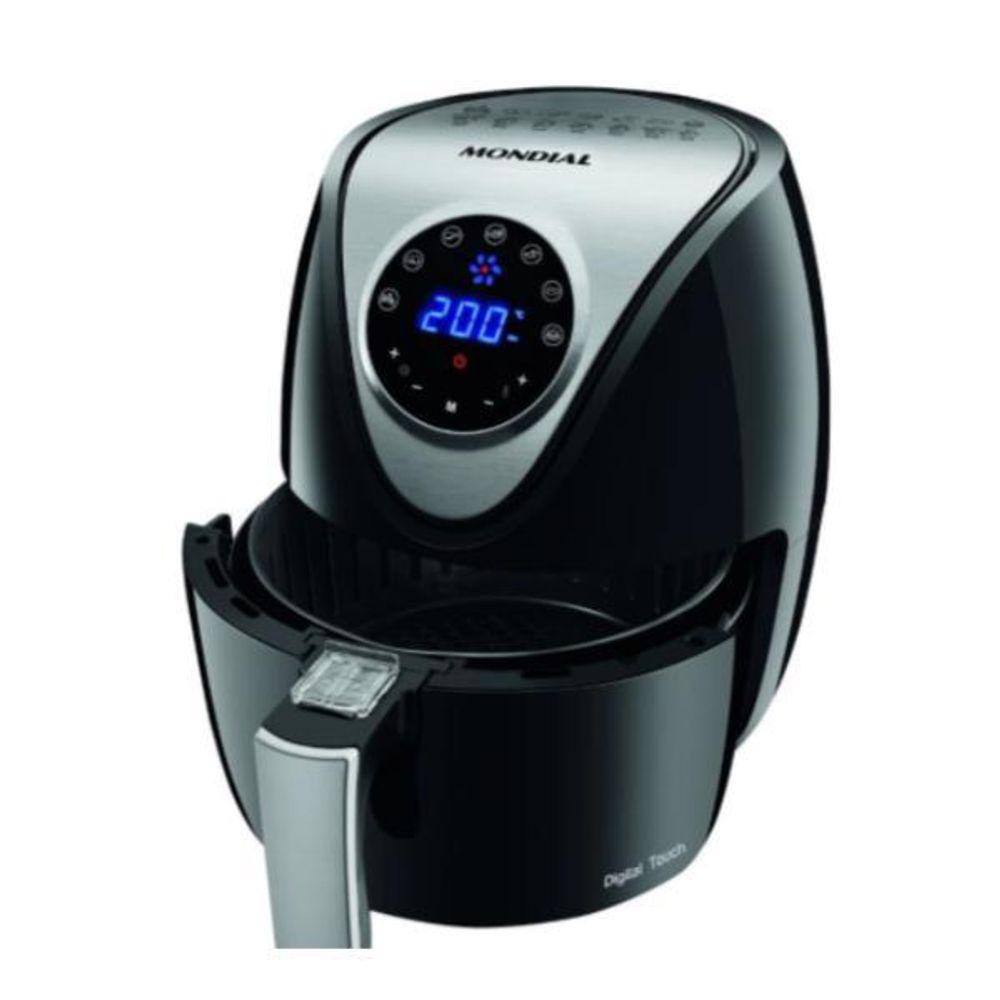 Fritadeira air fryer mondial af 30 di inox 127v vermelho Casas Bahia