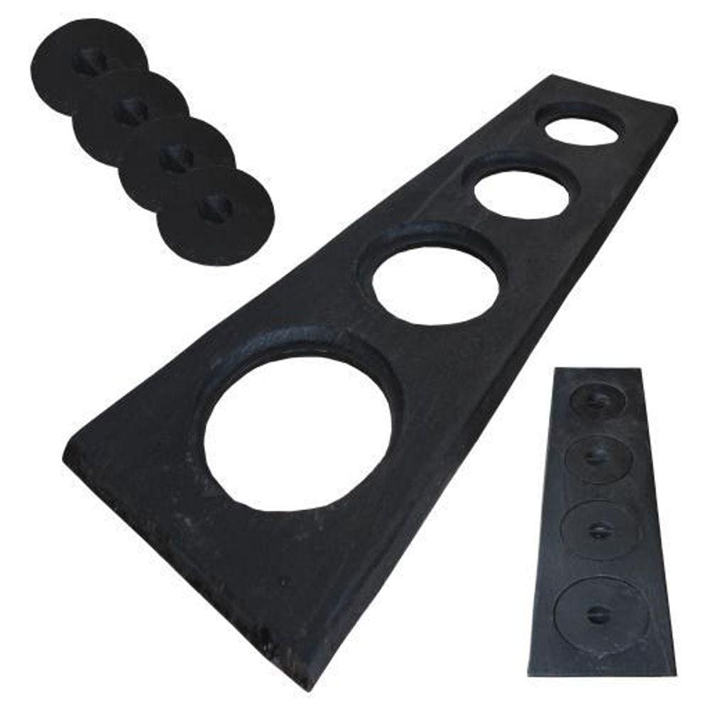 Chapa Para Fogao A Lenha 4 Bocas Ferro Fundido 78Cm X 25Cm