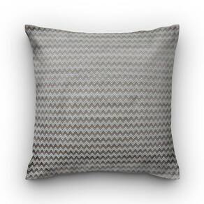 Capa de almofada VivaIN shantung bege chevron branco