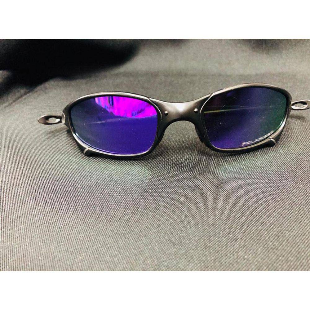 ÓCULOS DE SOL OAKLEY JULIET - LENTE ROXA PURPLE - ARMAÇÃO X METAL - Filip  Joias