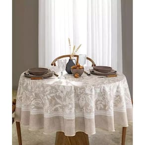 Toalha De Mesa Dohler Redonda Clean Alana 1,80M 6 Lugares