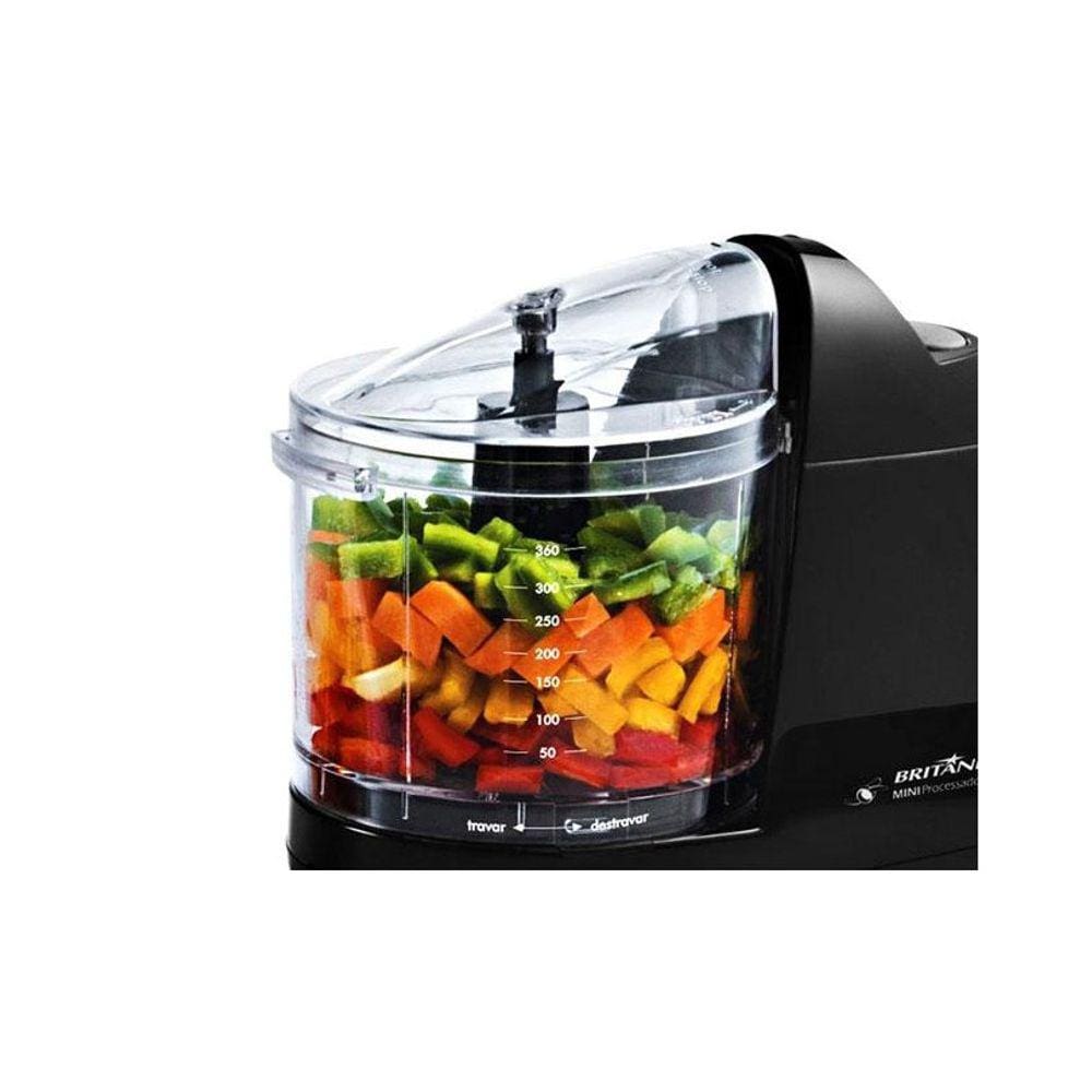 Miniprocessador de Alimentos Britânia 2P Preto