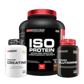 Kit Iso Protein 2Kg+ Power Creatina 100G+ Power Glutamina
