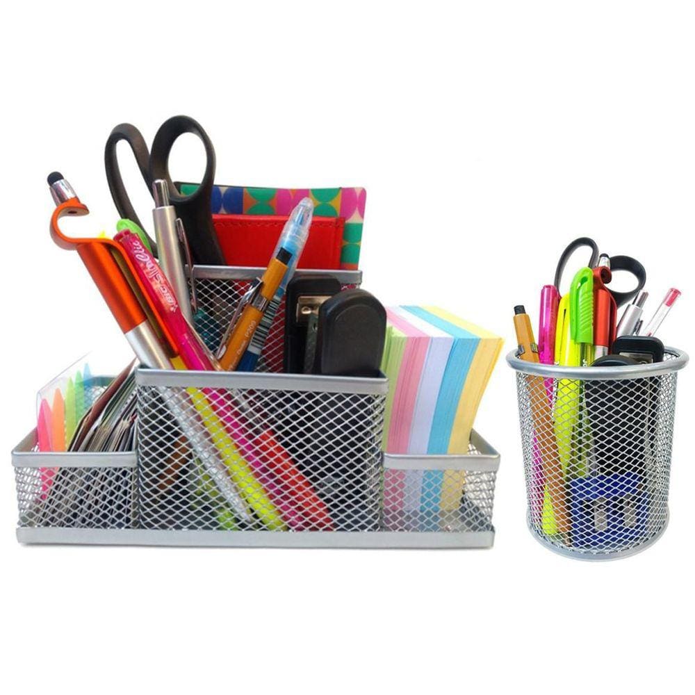 Kit Organizador Para Mesa Escritório E Porta Caneta