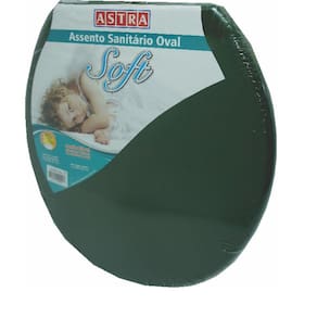Assento Sanitário Oval Plástico Verde 5 Astra