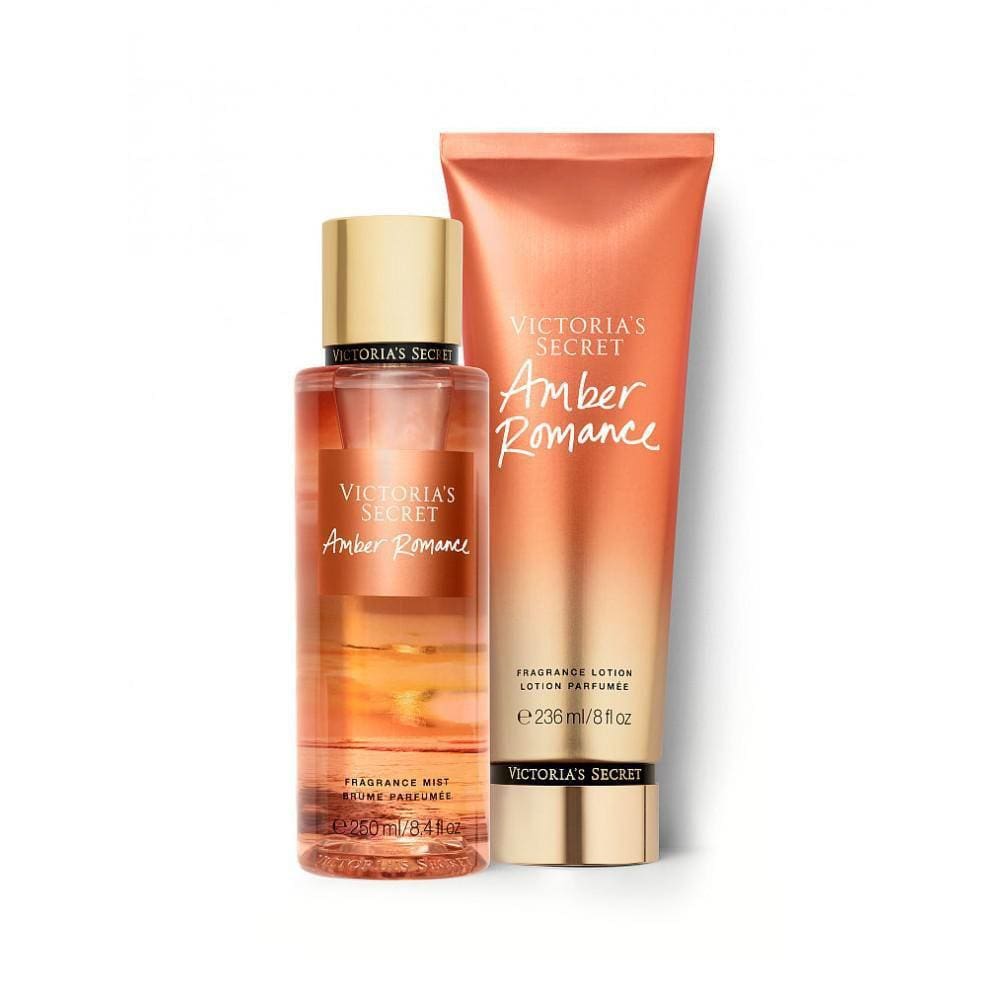Kit Body Splash + Creme Victoria`S Secret Amber Romance