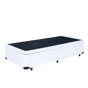 Cama Box Baú Solteiro Branco 88x188x35