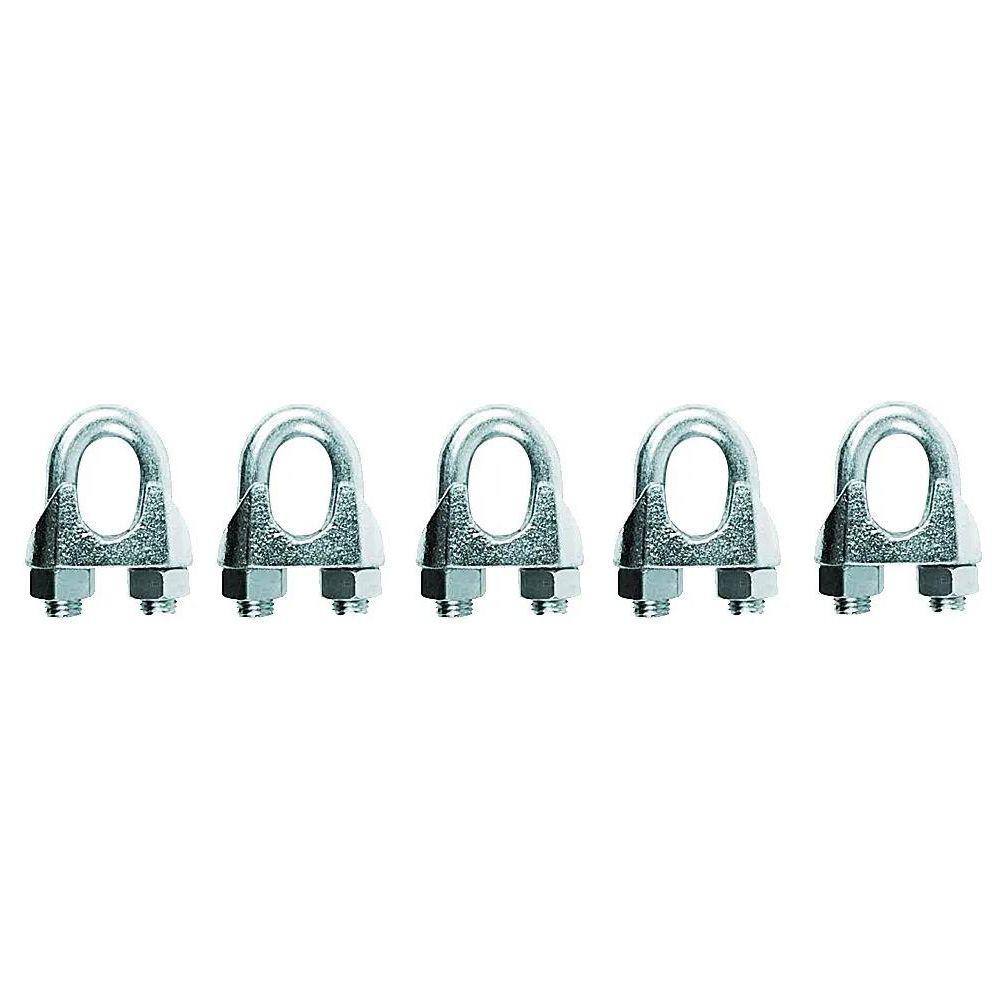 Kit 5 Grampo U Clips para Cabo de Aço Pesado Galvanizado 7/8” - Starfer
