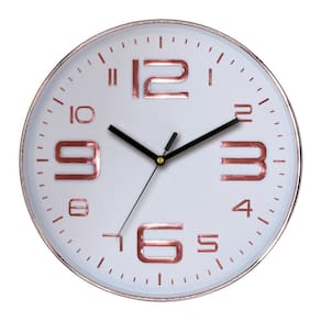 Relógio Big Number 30x30cm Cobre Rose Just Home Collection