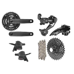 Kit Transmissão 24V Câmbios Pedivela Cubos Cassete Alavancas