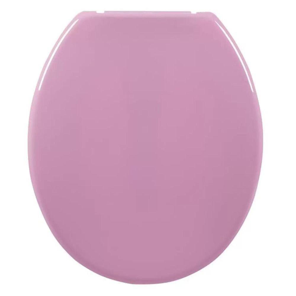Assento Sanitário Oval Plástico Rosa 1 Astra