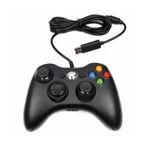 Controle Com Fio Usb Para Xbox 360 E Computadores - Preto