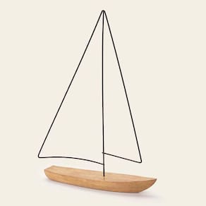 Escultura Barco em Poliresina 33cm 13873 Mart