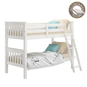 Beliche 721B Branco Lavado Piratini Com Colchão Ortobom