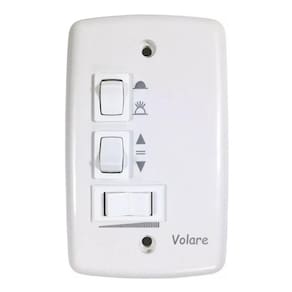 Chave Controle De Parede Para Ventilador De Teto 127v Volare