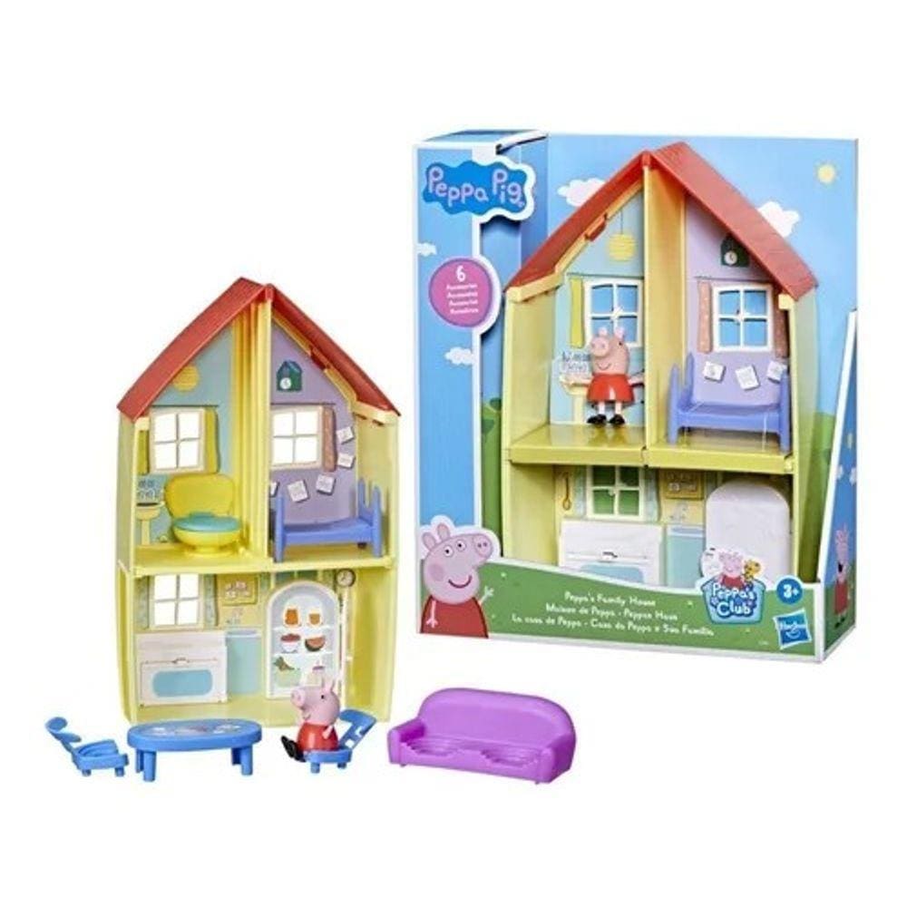 Peppa pig casa com jardim 28cm dtc