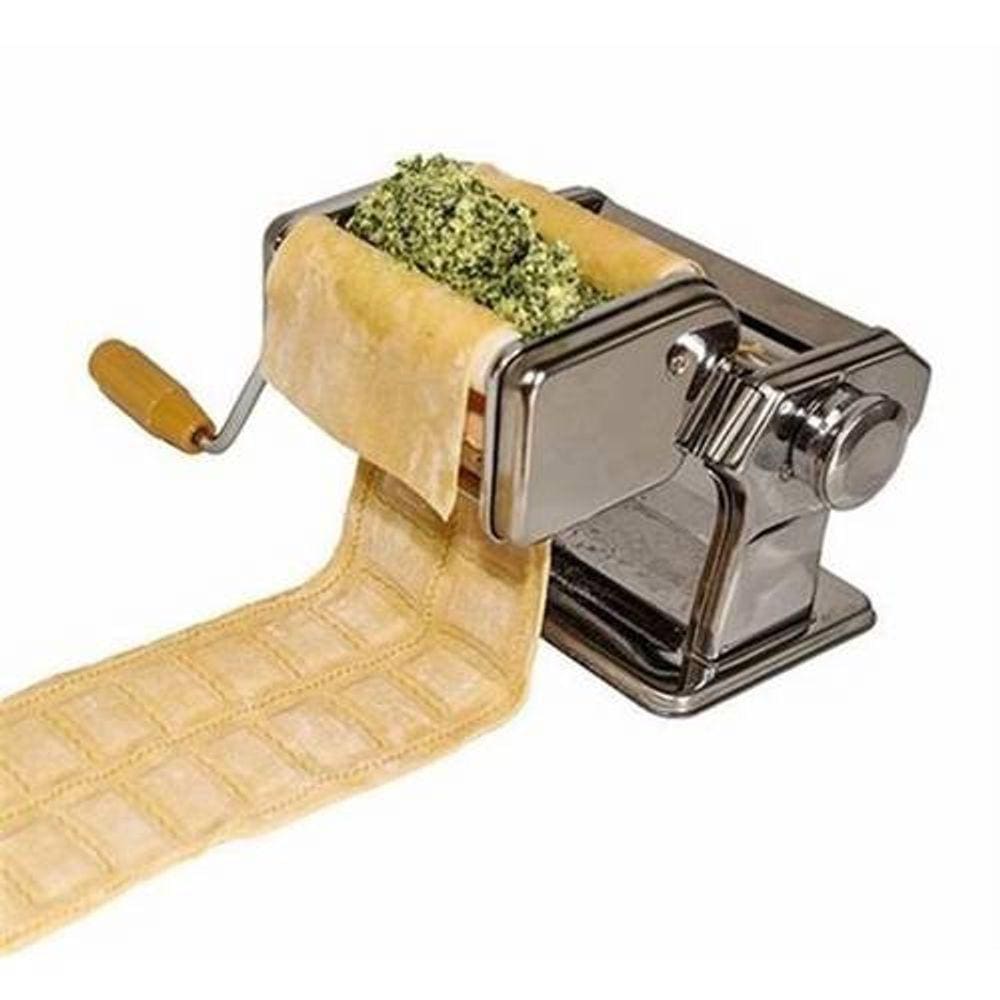 Maquina De Preparar Massa E Ravioli Dupla Em Inox Cilindro M