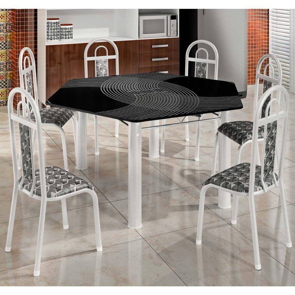 Mesa 1 60 X 90 Com 6 Cadeiras Mesa 1 60 X 90 Com 6 Cadeiras