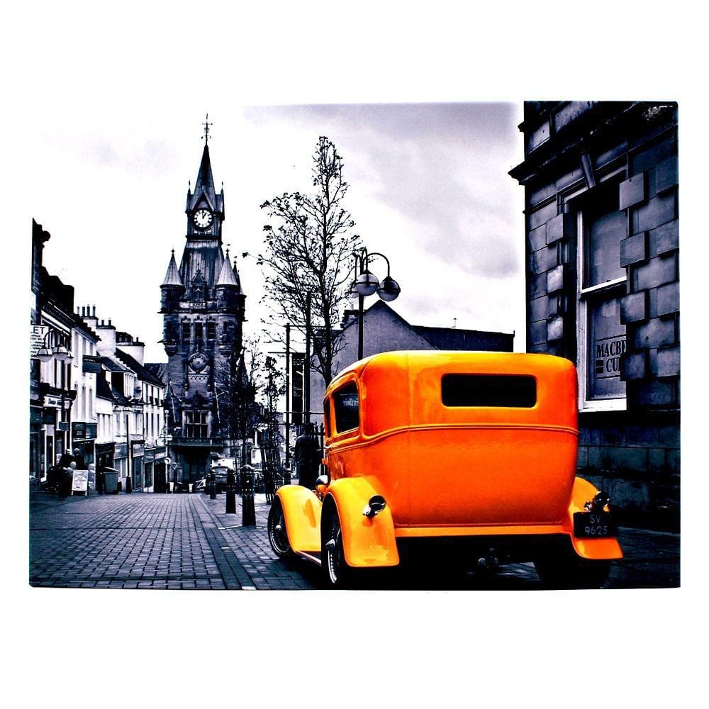 Placa De Metal London Yellow Car ZC 10081605