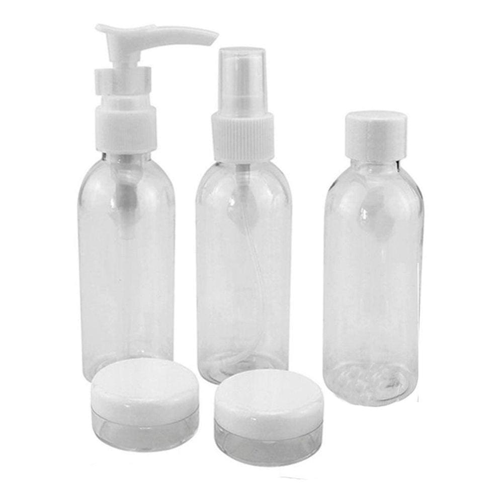 Frascos para Viagem Kit 6 Peças Shampoo Perfume Creme Outros