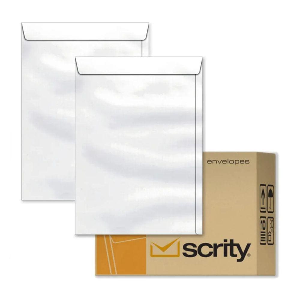 Envelope Off Set Branco 200x280 Scrity Caixa c/250 Unid.
