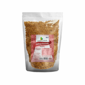 Kit 2X: Linhaça Dourada Sem Glúten Leve Crock 200g