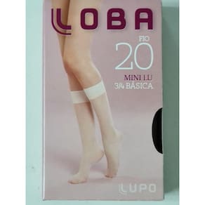 Kit 6 Pares Meia 3/4 Fina Fio 20 Loba Lupo 5510. Cor:Brown.