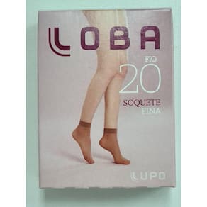 Kit 6 Pares Meia Soquete Fina Fio 20 Loba Lupo 5530. Cor:Brown.