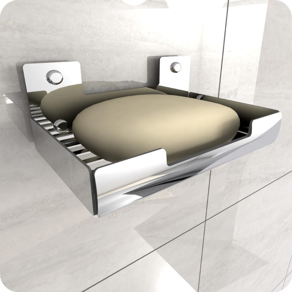 Porta Sabonete Para Banheiro Saboneteira Inox Parede ELG